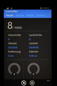 Schrittzähler App